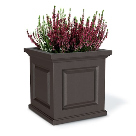 Mayne Nantucket 20x20 Square Planter - Espresso 4846-ES